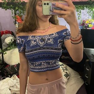 Aztec crop top